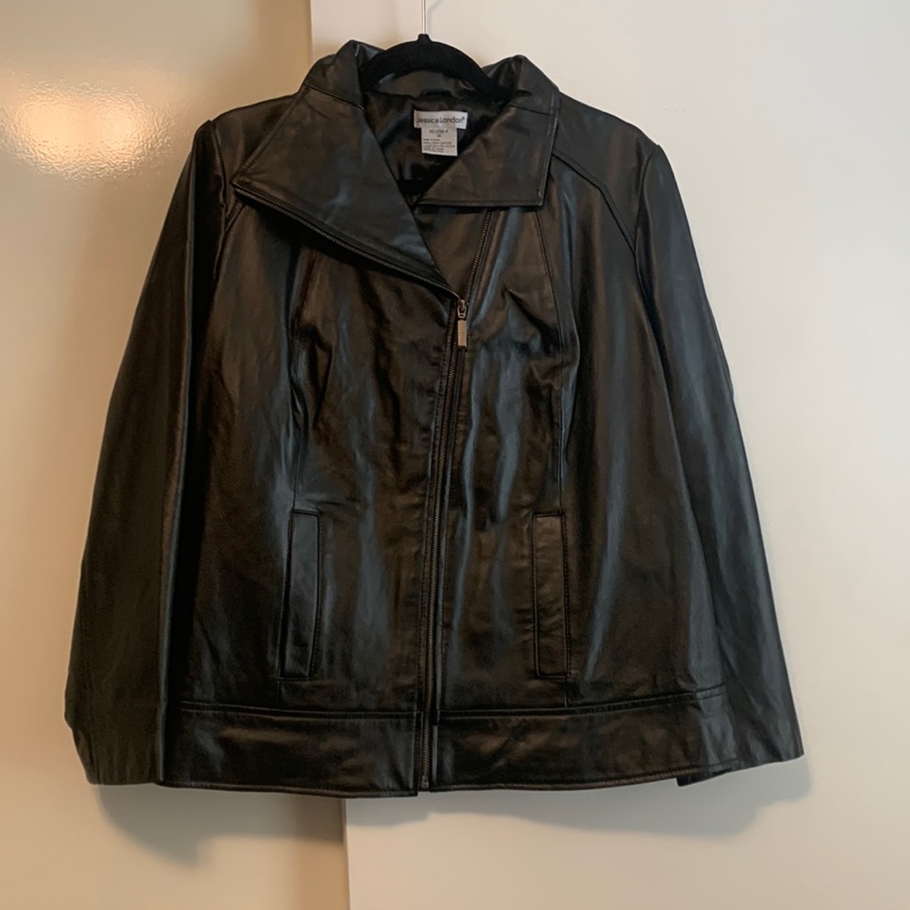 NWOT Women’s Jessica London Leather Jacket